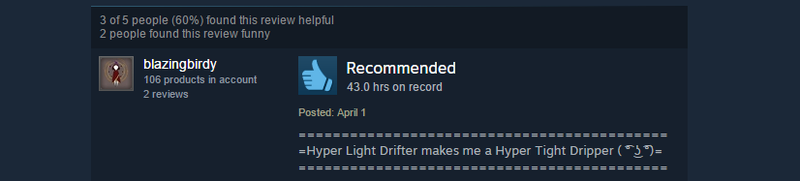 Illustration for article titled Hyper Light Drifter, As Told By Steam Reviews